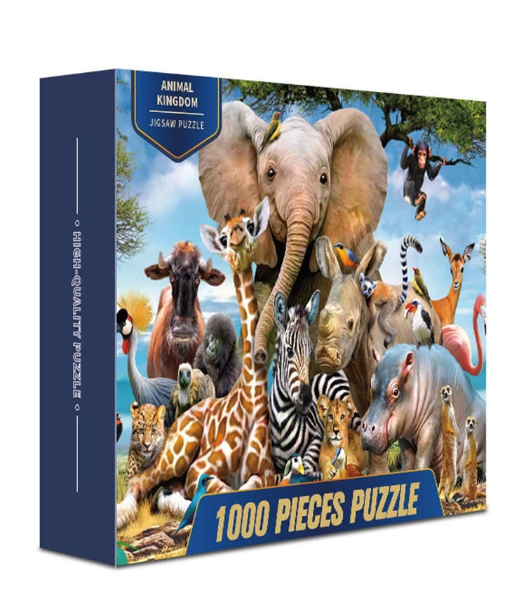 Горячие продажи головоломки на заказ 100 500 1000 шт бумажные головоломки для детей и взрослых