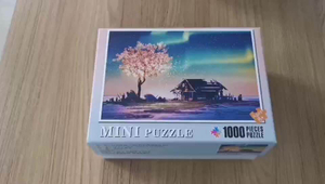 1000 штук мини белая картонная головоломка для взрослых игрушки