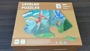 Детский картон с передовыми технологиями Оптовая индивидуальная головоломка с изображением животных для детей
