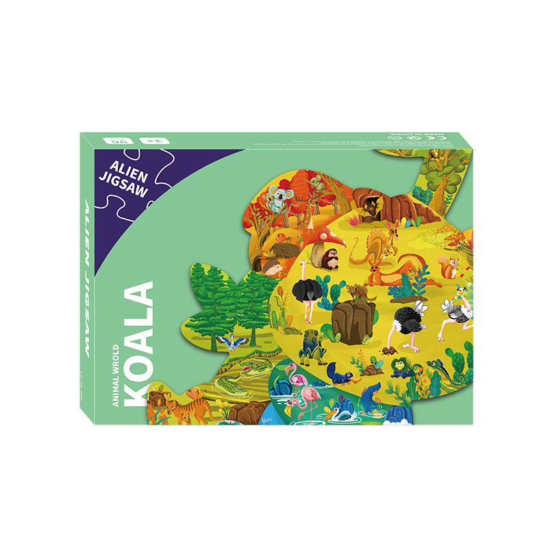 Детские развивающие игрушки, игра с рисунком льва, 80 штук, бумажная картонная головоломка для детей